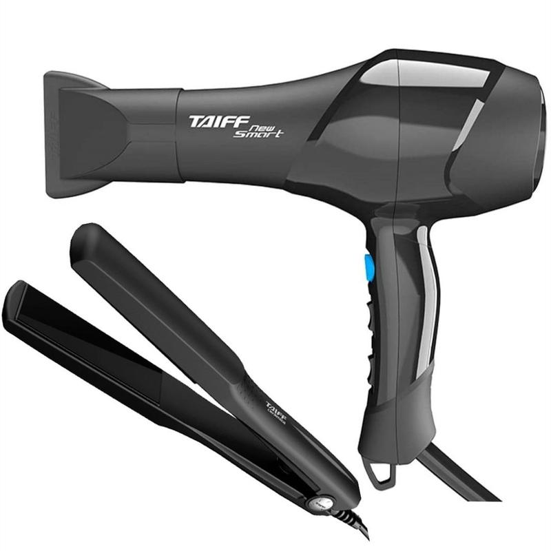 Kit Secador E Prancha Taiff Profissional New Smart 1700w Preto Ceramic ...