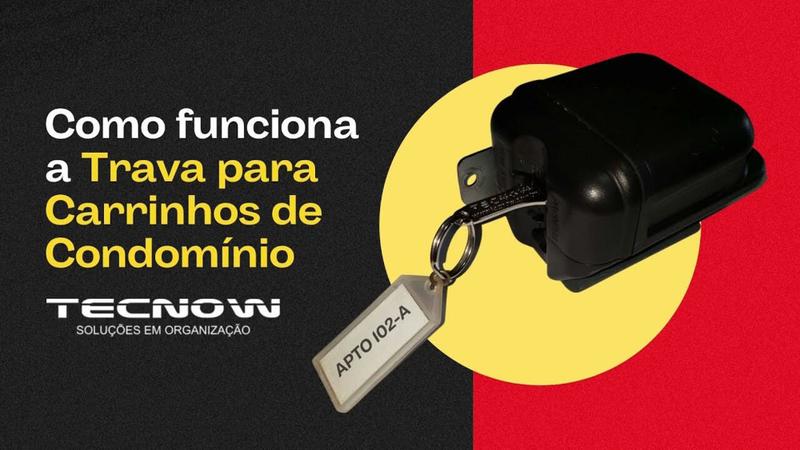 Tecnow Kit Tecnow Com 2 Travas De Carrinho Condomínio + 40 Chaves - Limpeza e ...