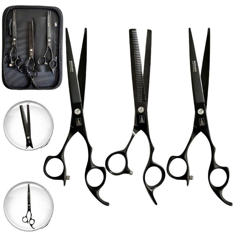 Kit Tesouras Profissionais Fio Laser Desfiadeira Navalha - Mofashi ...