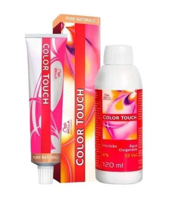 Kit Tonalizante (Sem Amônia) Wella Color Touch Castanho Médio 4/0 ...
