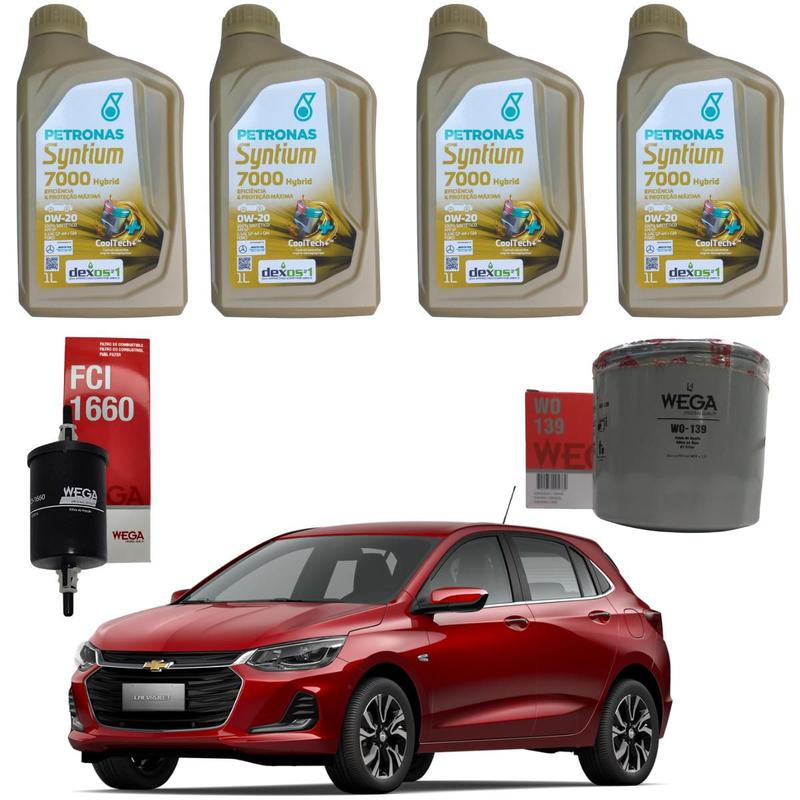 Kit Troca Óleo Motor Filtros 0W20 - GM Novo Onix 3 Cilindros - SELENIA ...