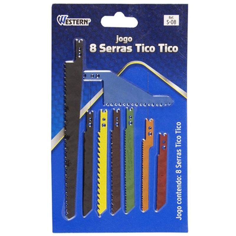 Lâminas Para Serra Tico-Tico C/ 8 Unidades - Western - Lâmina de Serra ...
