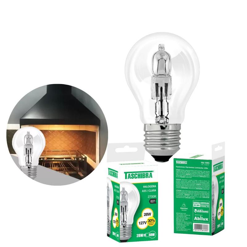 Lâmpada Para Churrasqueira Exaustor Halógena A55 70W 127V - Taschibra ...