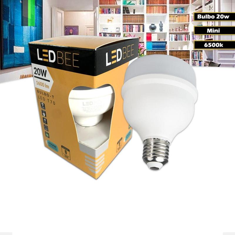 Lâmpada Ultra Led 20w Mini Alta Potência Branca Fria Bivolt Bulbo LED ...