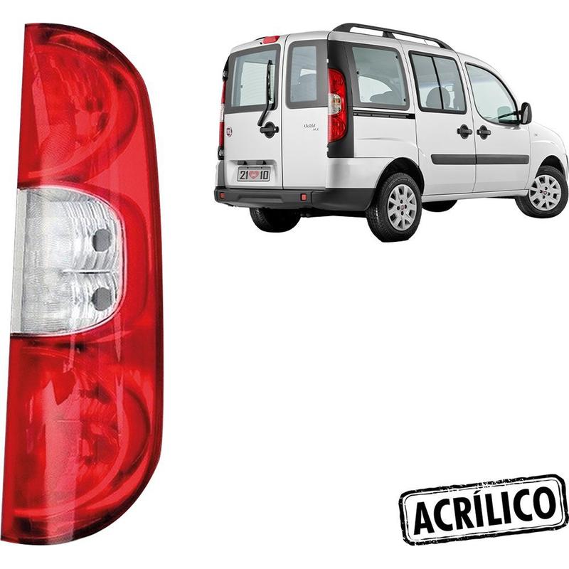 Lanterna Traseira Doblo 10 A 15 Fiorino 14 A 18 Bicolor Ld - AMC ...