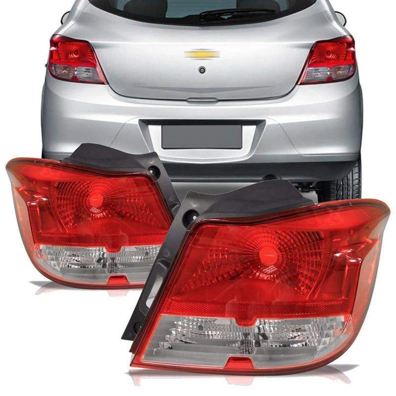 Lanterna Traseira Onix 2013 2014 2015 2016 Bicolor Vermelho Cristal ...
