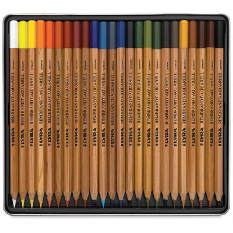 Lapis de Cor Aquarelavel Lyra Rembrandt 24 Cores - Lápis Aquarela ...