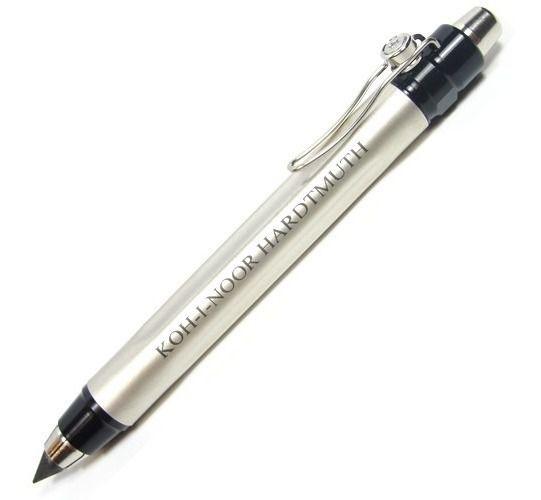 Portamina Koh-I-Noor 5.6 Mm - Metallo Satinato Con Affilamine Incorporato