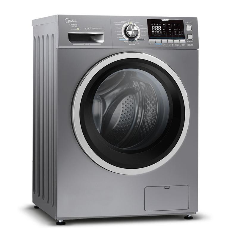Lava e Seca Midea Prata 12kg Storm Wash Inverter Tambor 4D LSD12X1 ...