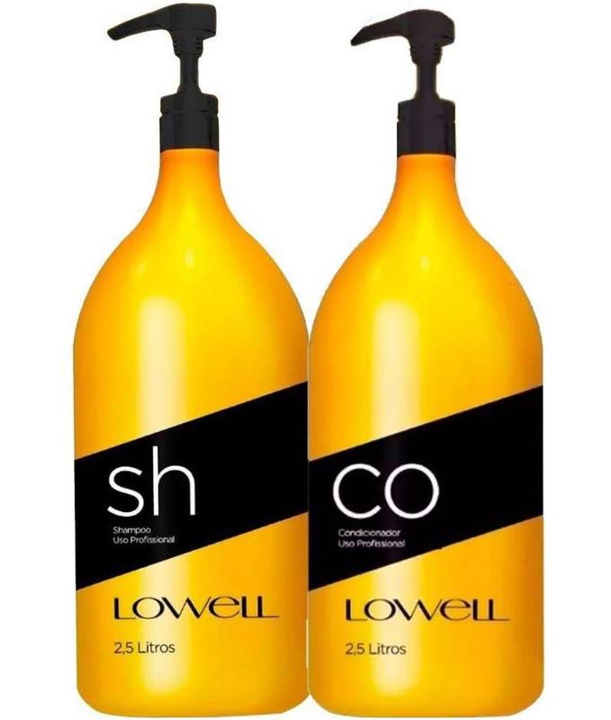 Lavatório Profissional Shampoo + Condicionador 2,5L Lowell - Kit ...