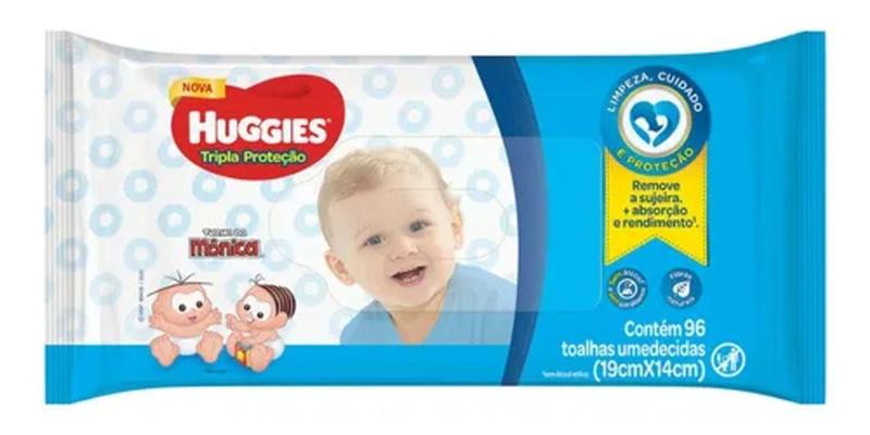 Lenços umedecido Huggies Azul C/96 unid (19cmX14cm) - Lenço Umedecido ...