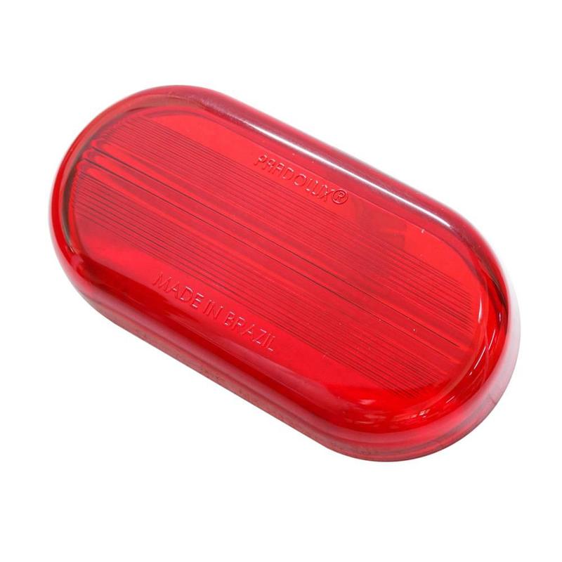 Lente da Lanterna Lateral Oval Modelo Mercosul Vermelho - Pradolux ...
