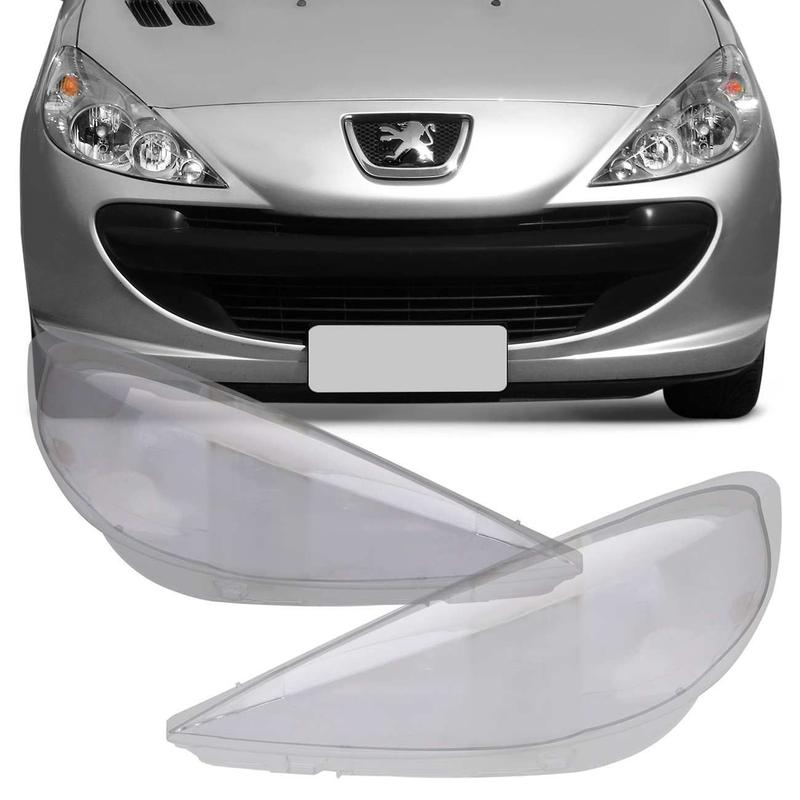 Lente Farol Peugeot 207 2009 2010 2011 2012 2013 2014 2015 Cristal ...