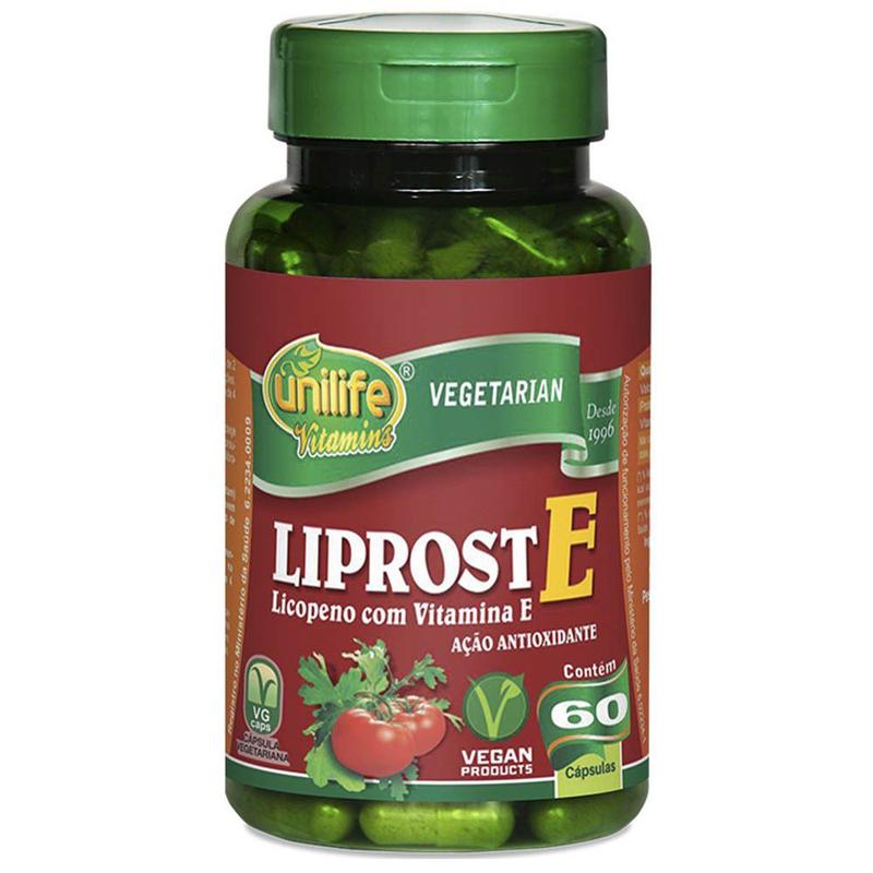 Simprost Liprost E - Licopeno com Vitamina E 60 cápsulas Unilife - Licopeno ...