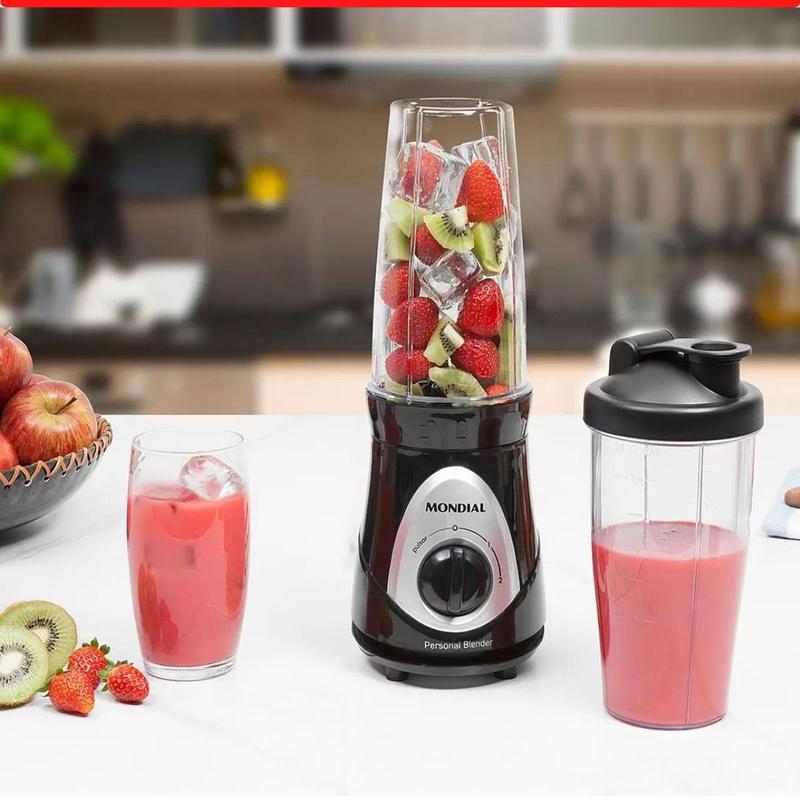 Liquidificador Portátil Mondial Personal Blender DG-01 com 2 copos 300W ...