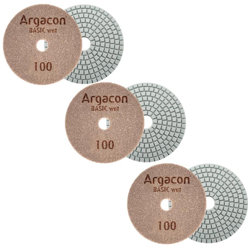 Lixa Diamantada Brilho Dágua Grão 100 Kit 3 Unid Porcelanato - Argacon ...