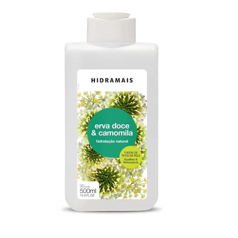 Loção Hidratante Erva Doce E Camomila Hidramais 500ml - Cuidados com o ...