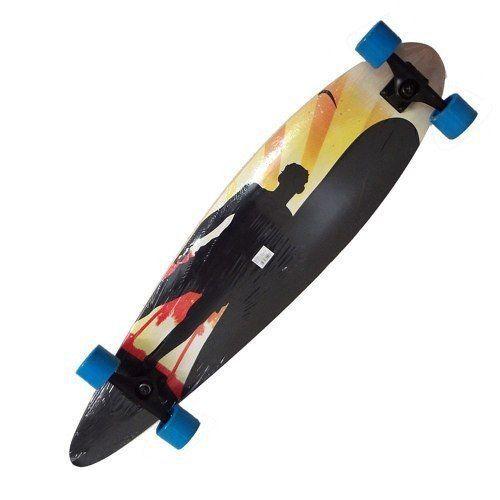 Longboard Skate Abec 9 Completo Rolamento Shape Rodas Modelo B (SKT-9 ...