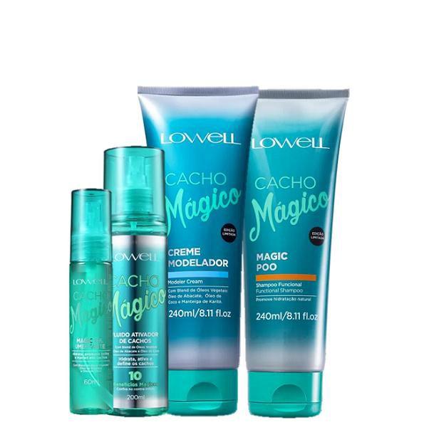 Lowell Cacho Magico Shampoo 240ml Creme Modelador 240ml Oleo 60ml E lowell-cacho-magico-shampoo-240ml-creme-modelador-240ml-oleo-60ml-e