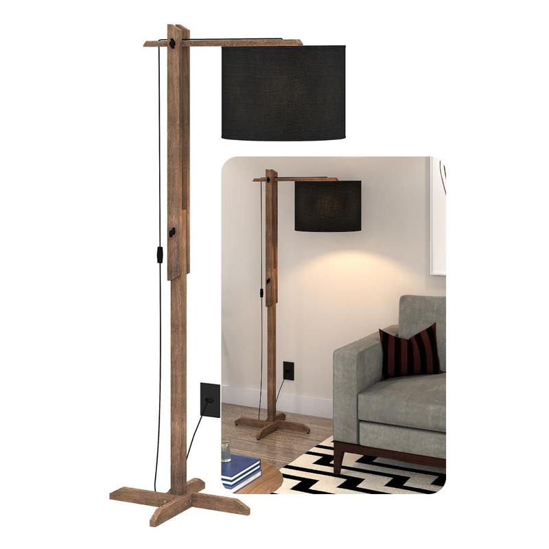 Luminária De Chão Articulável Abajur Flexível Quarto/sala Brooklyn