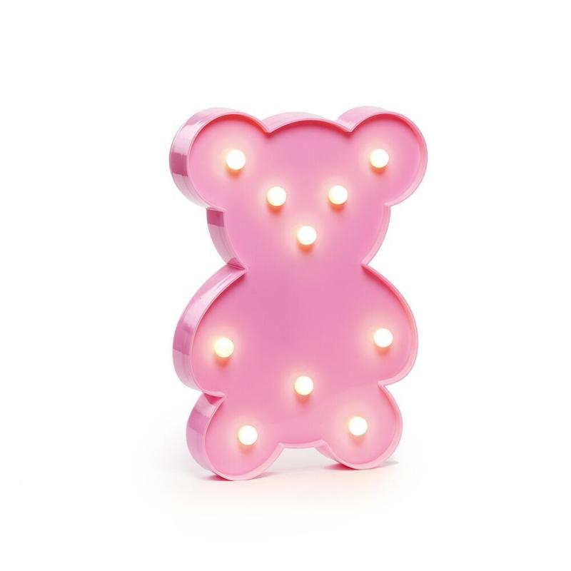 Luminária De Led Urso Rosa Decorativo - Artegift - Luminária - Magazine ...