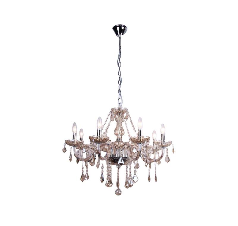 Lustre Maria Thereza 8 Braços Hall Mesa Sala Jantar Quarto - Arevo ...