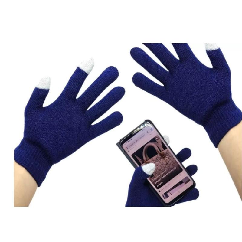 Luva de Lã Magica Quentinha Grossa Touch Screen Mexer Celular Tablet