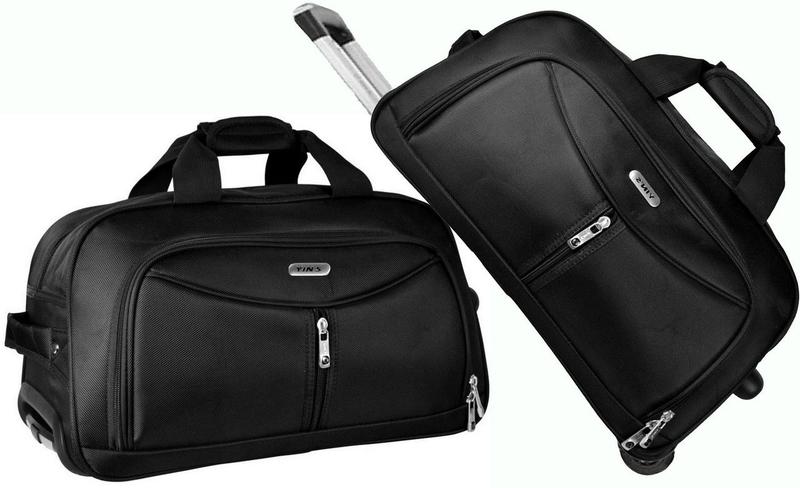Mala De Viagem Pequena Rodinhas Bolsa Mala Bagagem De Mão Preta Sacola ...