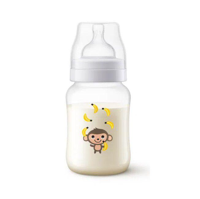 Mamadeira 260ml Linha Clássica Philips Avent Decorado Macaco ...