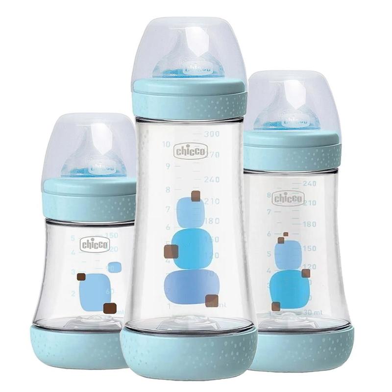 Mamadeira Chicco Recém Nascido Perfect 5 150/240/300ml Azul - Mamadeira ...
