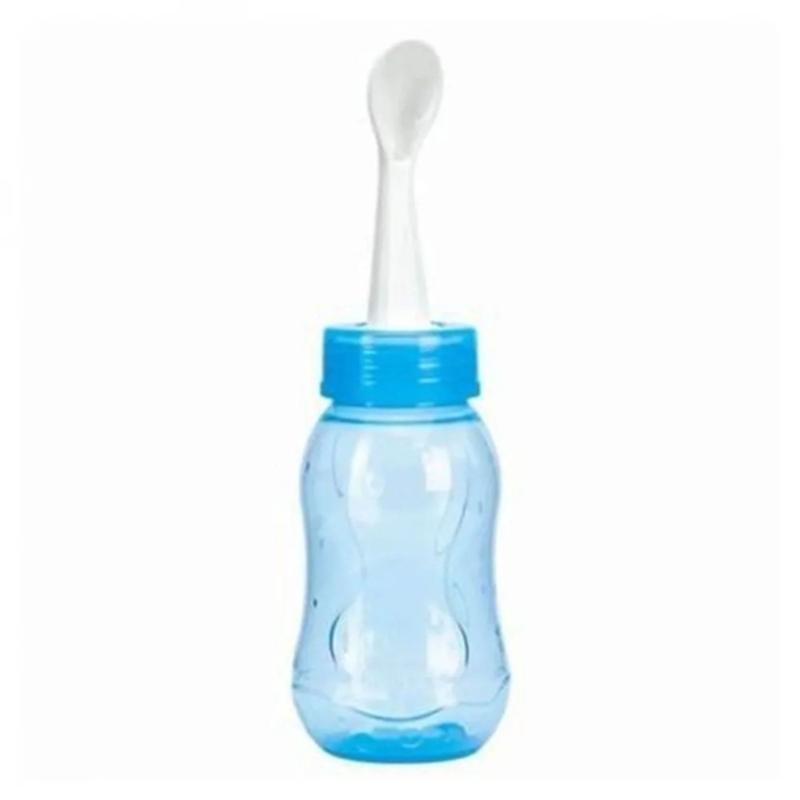 Mamadeira Colher Dosadora 160ml Azul - Kuka - Mamadeira - Magazine Luiza