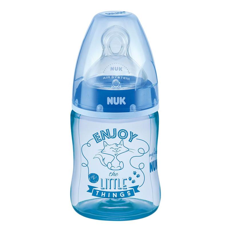 Mamadeira Nuk My First Bico de Silicone Ortodôntico Fluxo Médio 0 a 6 ...