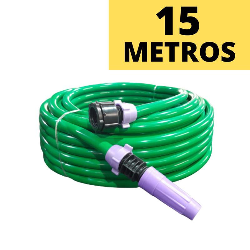 Mangueira De Jardim 15 Metros Resistente Flexível Reforçada Para ...