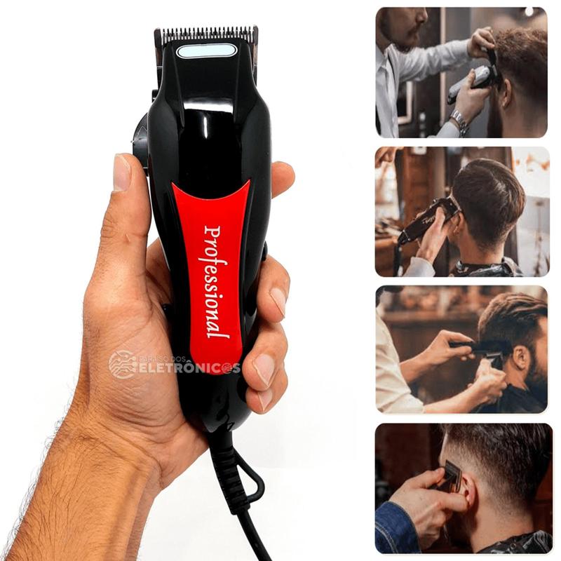 Máquina De Cortar Cabelo Profissional 4 Pentes 110v Risquinho Pezinho ...