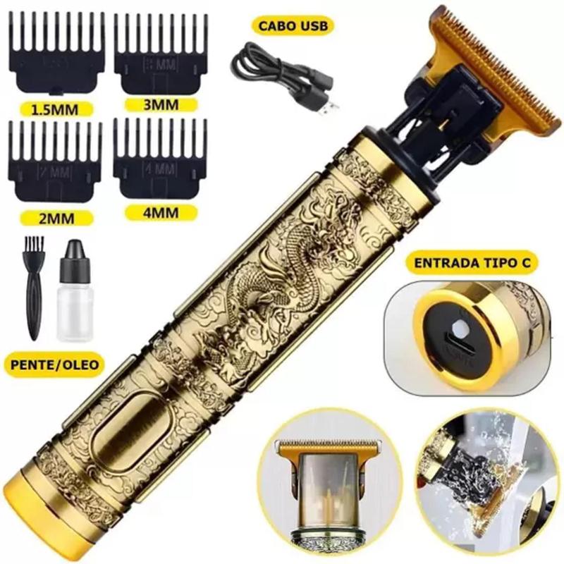 Máquina de Cortar Cabelo Profissional Dragão Acabamento - TRIMMER ...
