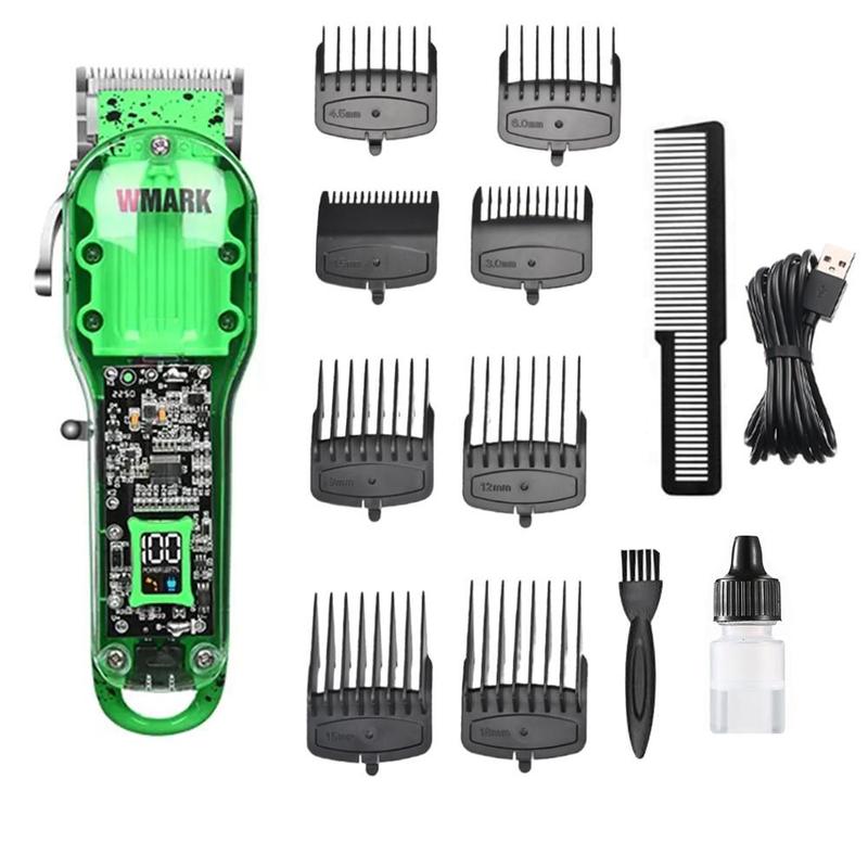 Maquina De Corte Cabelo Wmark NG412 Verde Profissional - Máquina de ...