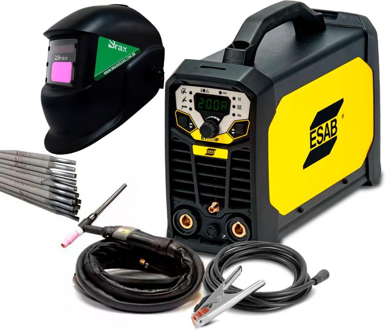 Maquina De Solda 220v 200a Esab Eletrodo + Mascara De Solda - ESAB ...