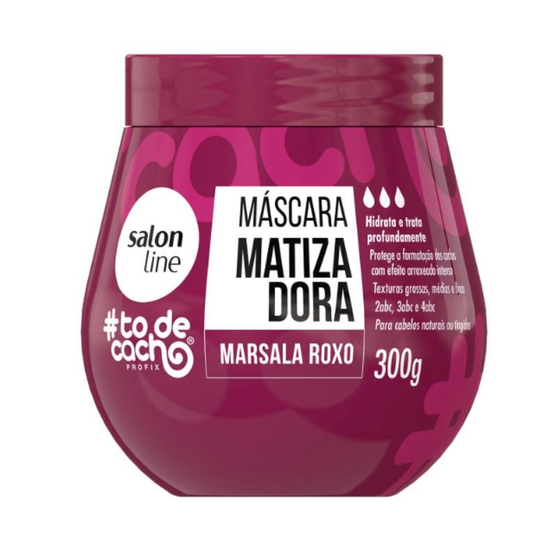 Máscara matizadora salon line todecacho marsala roxo 300g - Matizador ...