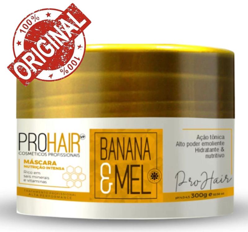 Máscara Prohair Banana e Mel tratamento Nutrição Intensa 300g - Máscara ...