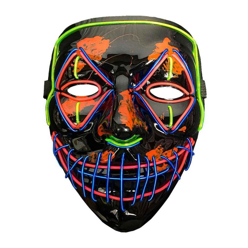 Máscara Uma Noite de Crime Adulto The Purge LED c/ Controle - Fantasias ...