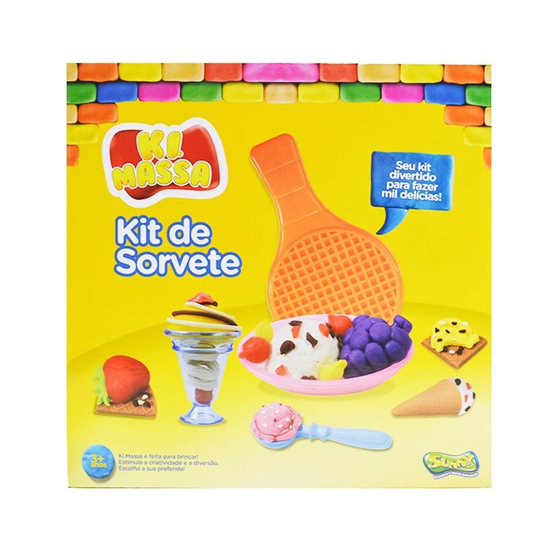 Massinha de Modelar Comidinha Kit De Sorvete 3002 Sunny - Massinha ...