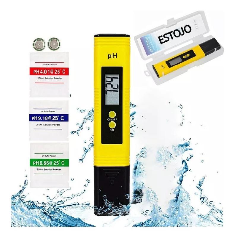 Medidor De Nível de Ph Da Água Digital Portátil Laboratório Tratameno ...