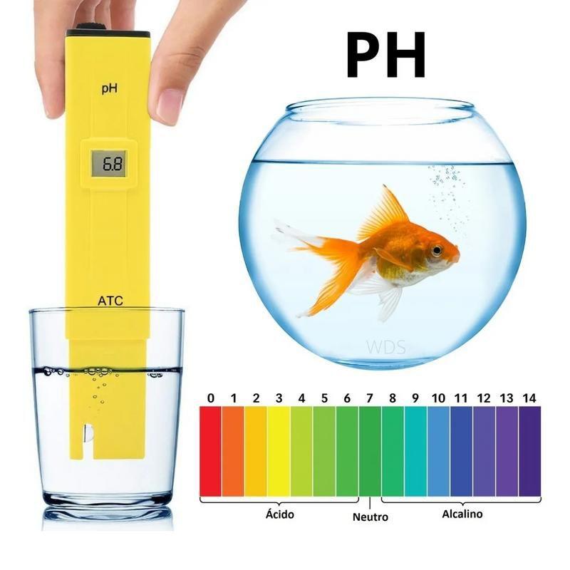 Medidor de Ph Água Phmetro Digital LCD Preciso Fácil Usar Calibração ...