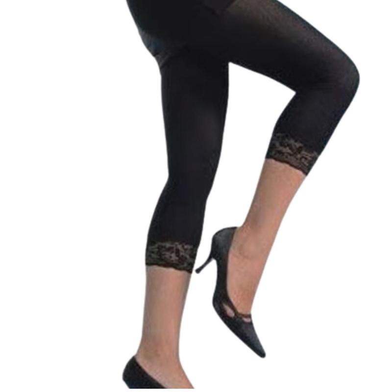 Meia Calça Legging Punho com Renda Fio 70 Juvenil Preto - Ballet Magia ...