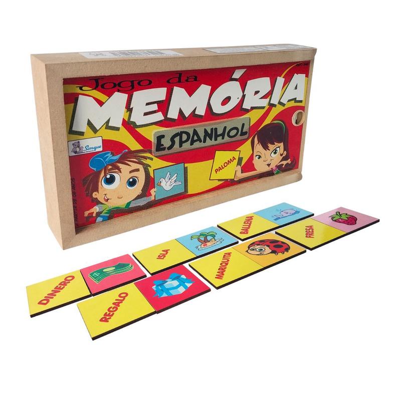 Memória Educativa Espanhol Jogo Pedagógico Idioma - Simque - 6 anos ...
