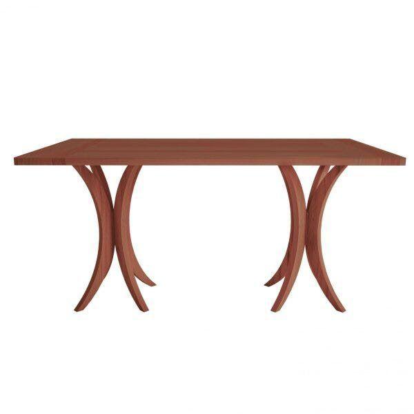 Mesa Rima Mesa de Jantar Retangular em Madeira Maciça Rima Madebal - Mesa de ...