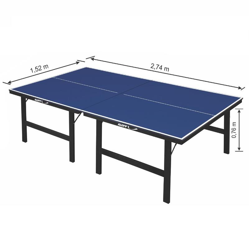 Mesa De Tênis De Mesa Medidas Oficiais MDF 18mm Klopf - Mesa de Ping ...