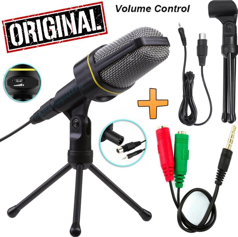 Microfone de Mesa Condensador Profissional Pc Celular Universal ...