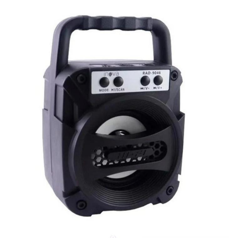 Mini Caixa Som Amplificada Bluetooth Rádio Fm 600Mah Inova - Caixas de ...