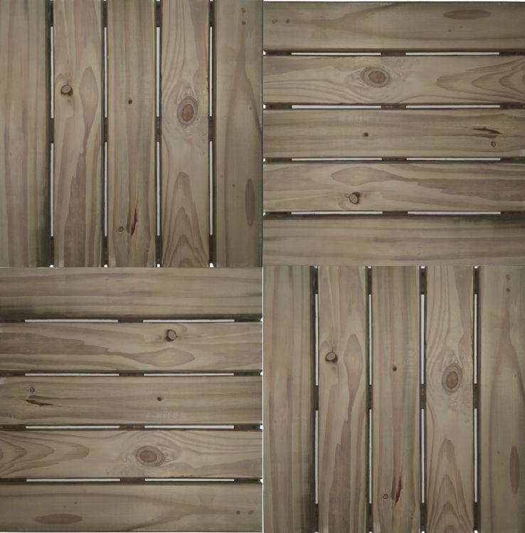 Mini Deck Modular Madeira Pinus Autoclavado 50x50cm NT Wood Line - Deck ...